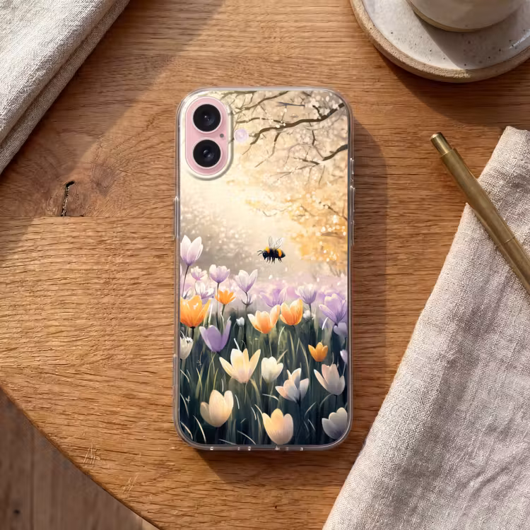 Telefoonhoesje - Viooltjes - bij - Zonlicht — 2
