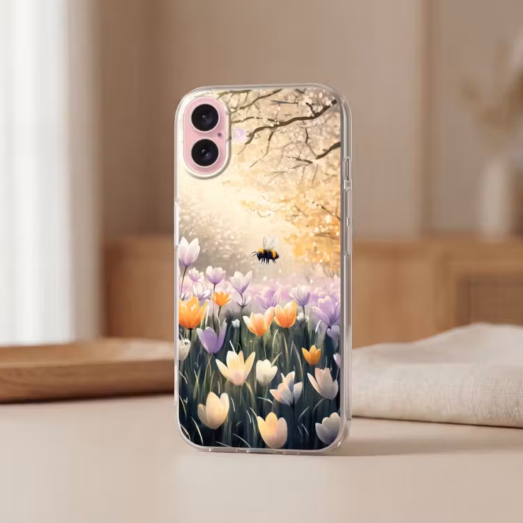 Telefoonhoesje - Viooltjes - bij - Zonlicht — 3
