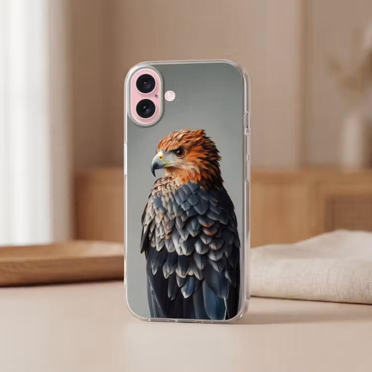 Telefoonhoesje - Vogel - Realistisch - Veren - Bruin — 3