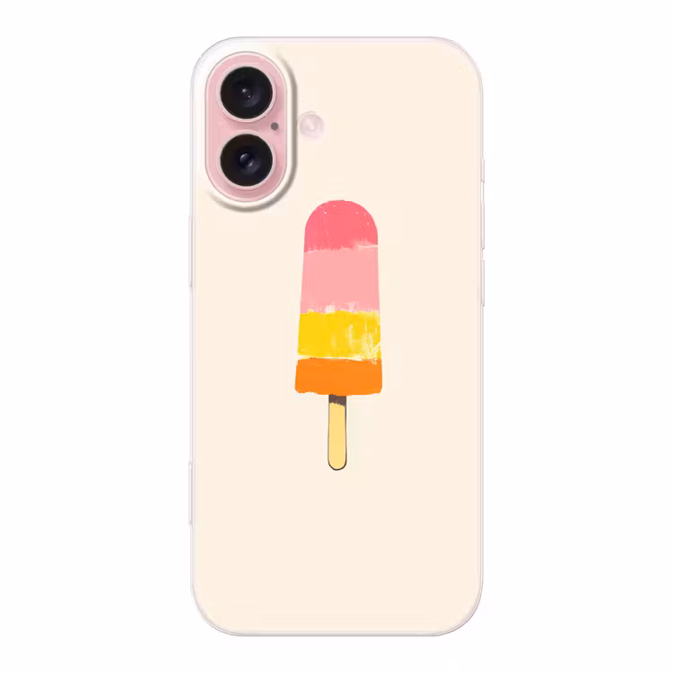 Telefoonhoesje - Waterijsje - Retro - Stokje - Roze — 1