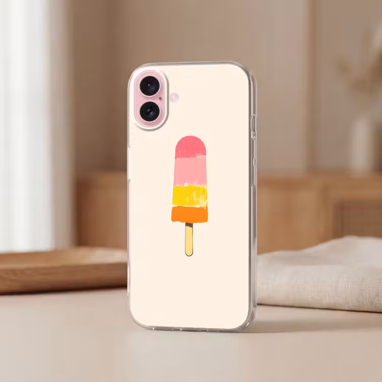 Telefoonhoesje - Waterijsje - Retro - Stokje - Roze — 3