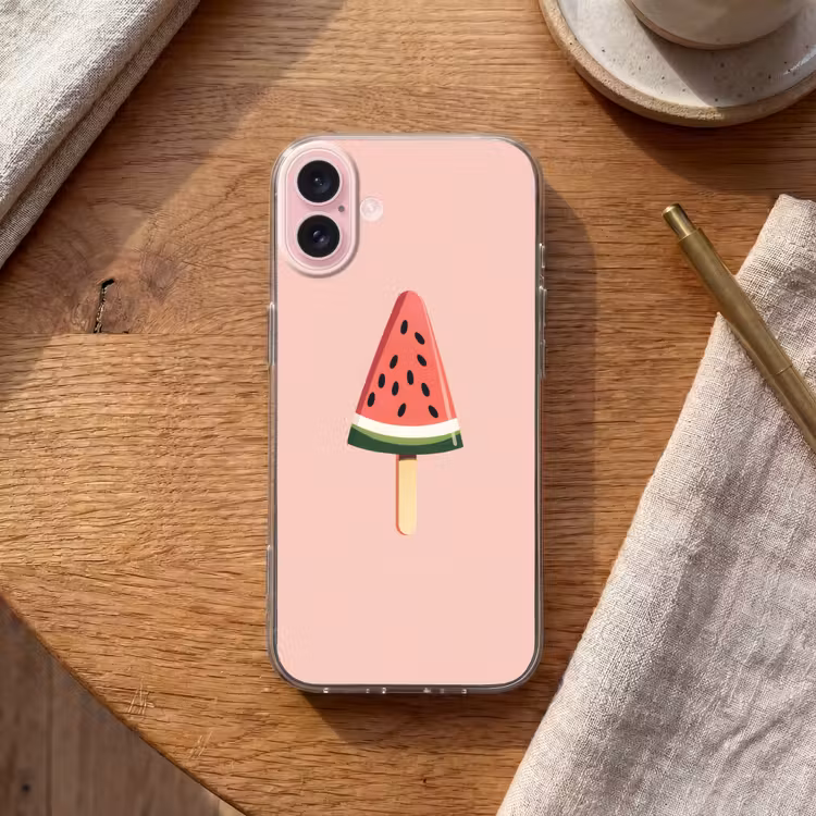 Telefoonhoesje - Watermeloen - Ijsje - Pitjes - Rood — 2