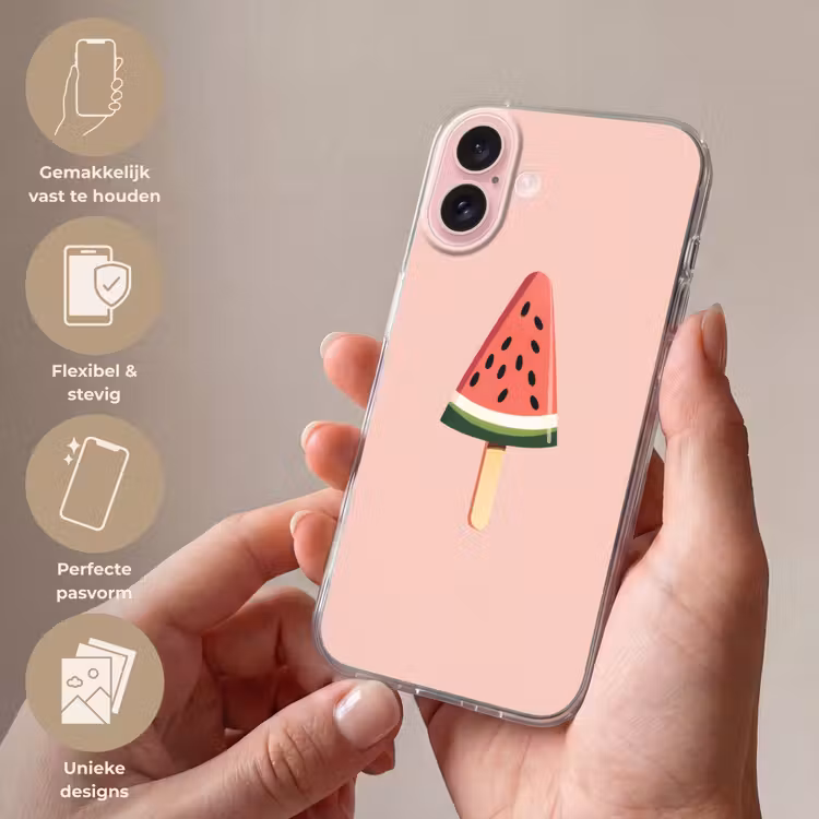 Telefoonhoesje - Watermeloen - Ijsje - Pitjes - Rood — 4