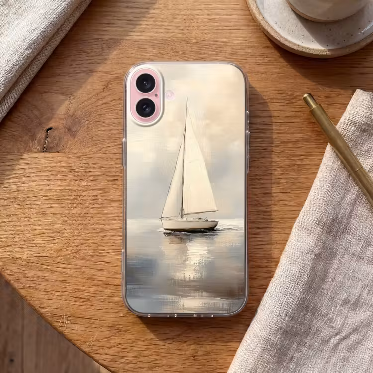 Telefoonhoesje - Zeilschip - Zee - Bewolkt — 2