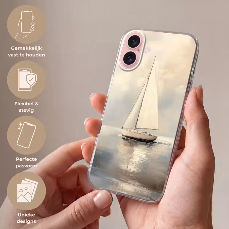 Telefoonhoesje - Zeilschip - Zee - Bewolkt — 4