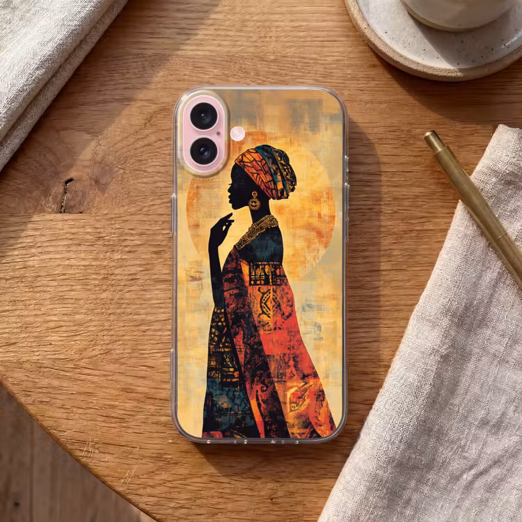 Telefoonhoesje - Vrouw - Silhouet - Patronen - Sierlijk — 2