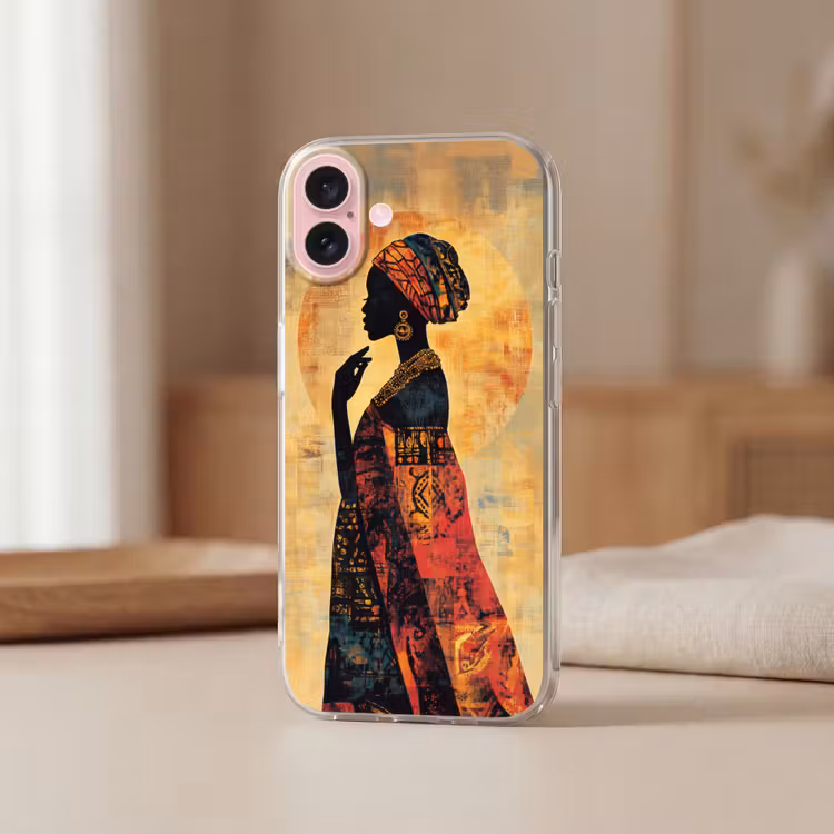 Telefoonhoesje - Vrouw - Silhouet - Patronen - Sierlijk — 3