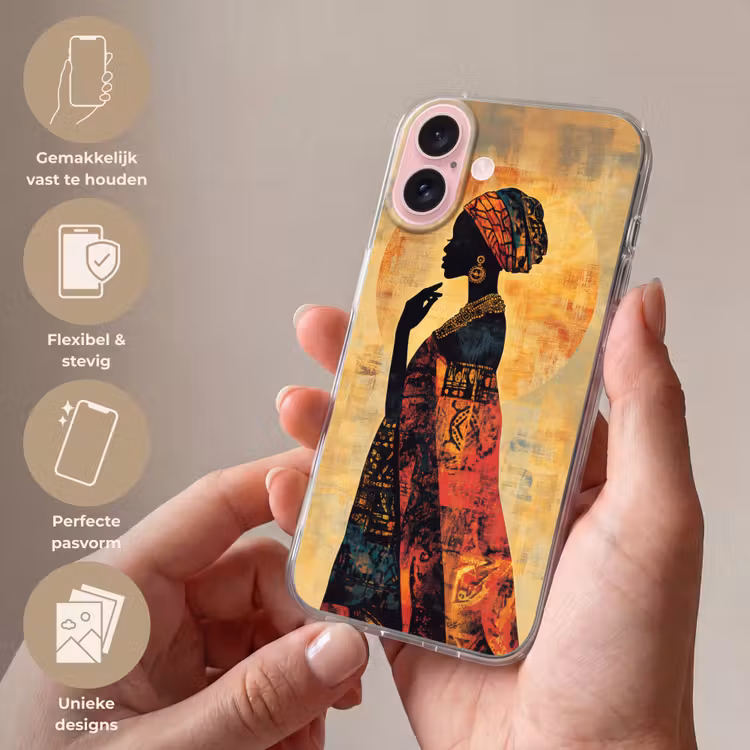 Telefoonhoesje - Vrouw - Silhouet - Patronen - Sierlijk — 4