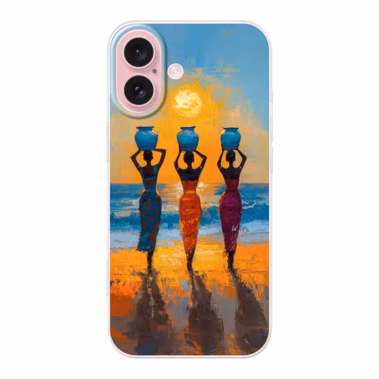 Telefoonhoesje - Vrouwen - Strand - Zondsondergang — 1