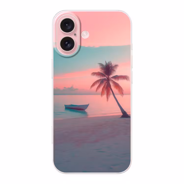 Telefoonhoesje - Zee - Boot - Zonsondergang — 1