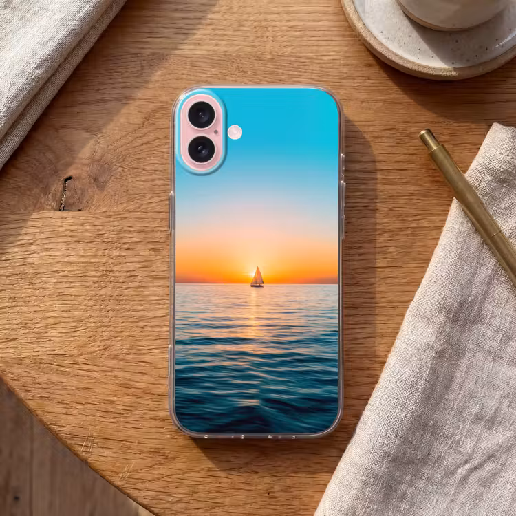 Telefoonhoesje - Zee - Zeilboot - Zonsondergang — 2