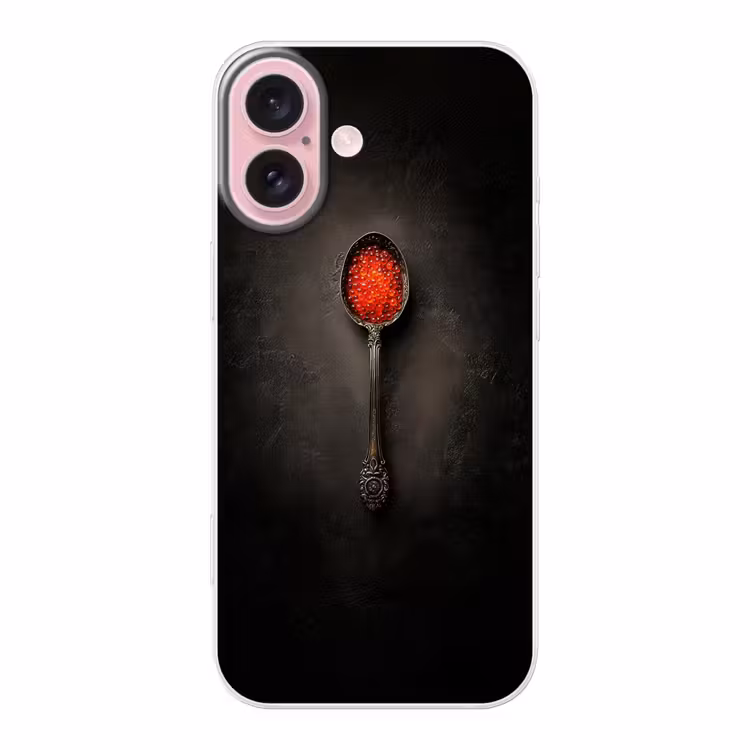 Telefoonhoesje - Zwart - Lepel - Caviar — 1
