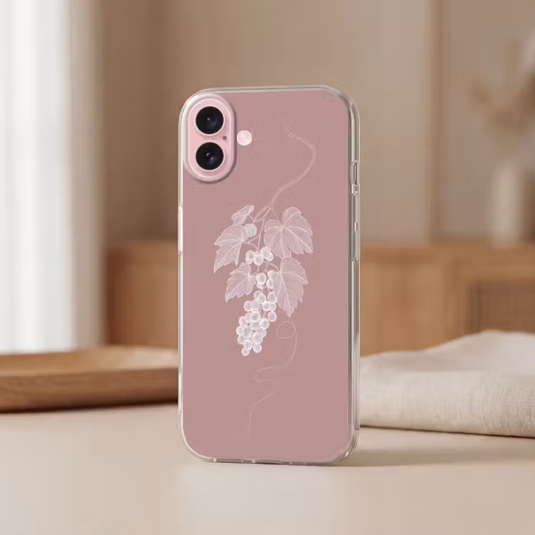 Telefoonhoesje - Tros - Druiven - Illustratie - Bladeren — 3