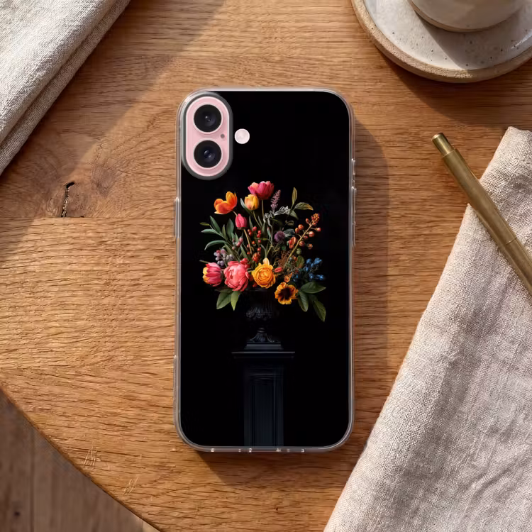 Telefoonhoesje - Tulpen - Bessen - Boeket - Vaas — 2