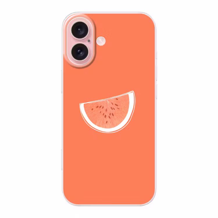 Telefoonhoesje - Watermeloen - Lijnen - Koraalrood — 1