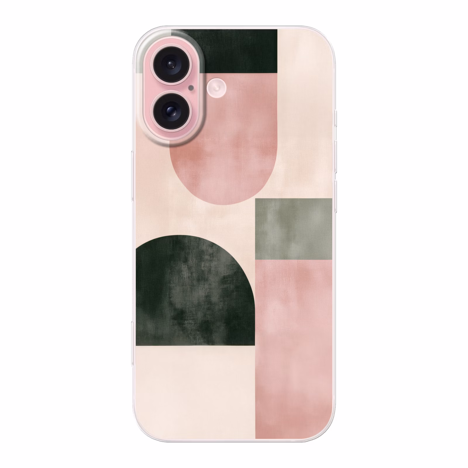 Telefoonhoesje - Vormen - Abstract - Cirkel - Zwart — 1