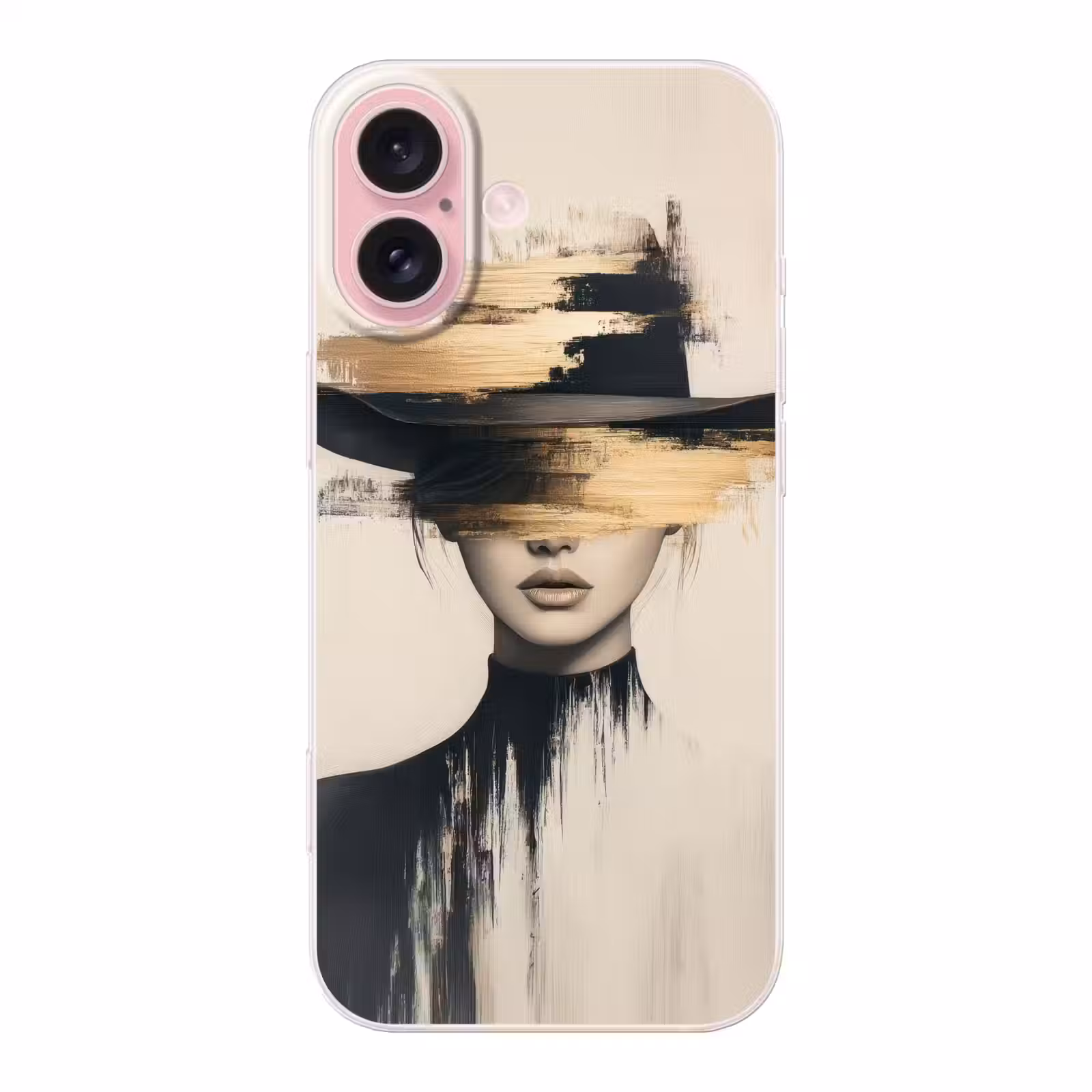Telefoonhoesje - Vrouw - Hoed - Verf — 1