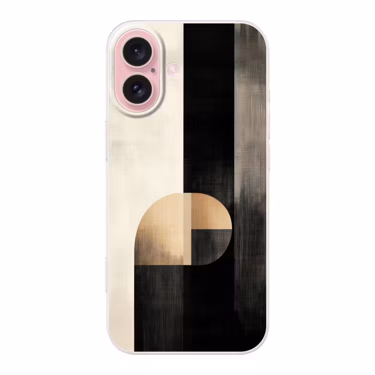 Telefoonhoesje - Vormen - Modern - Zwart — 1