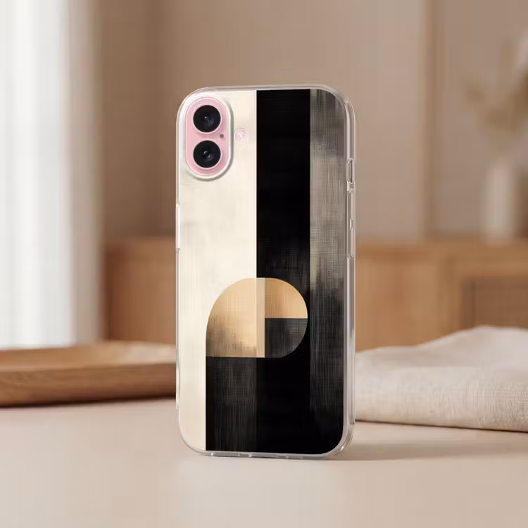 Telefoonhoesje - Vormen - Modern - Zwart — 3