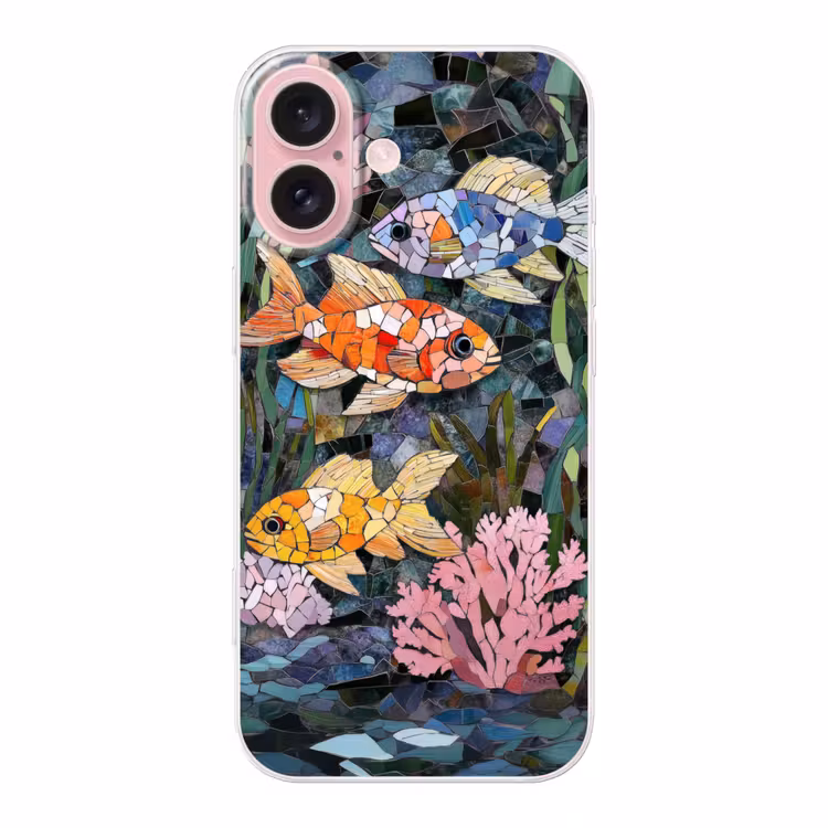 Telefoonhoesje - Vissen - Koraal - Zee - Mozaïek — 1