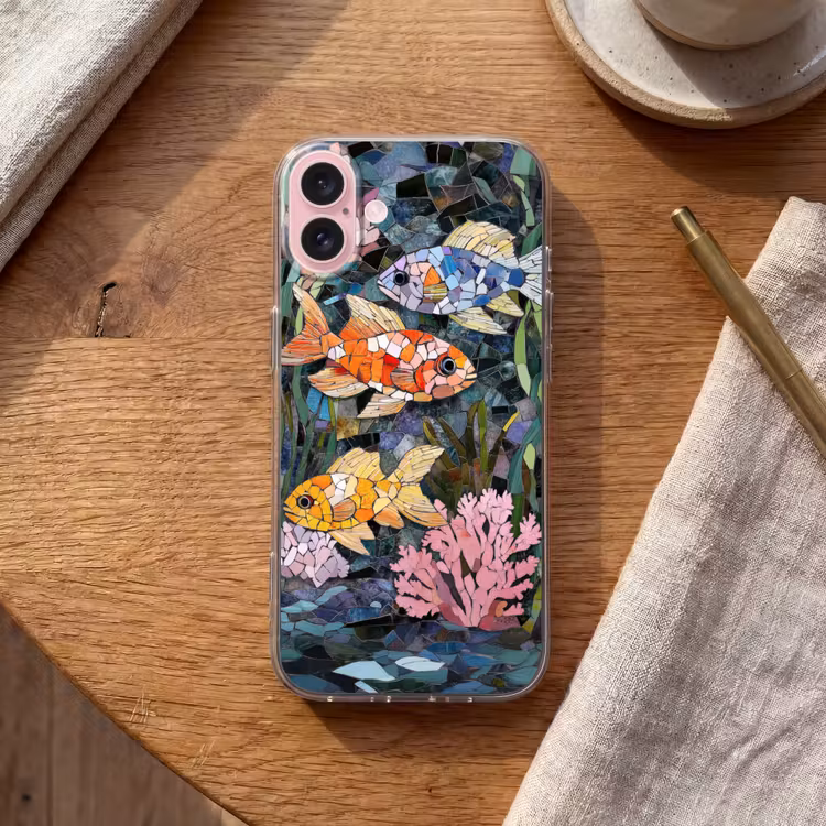 Telefoonhoesje - Vissen - Koraal - Zee - Mozaïek — 2