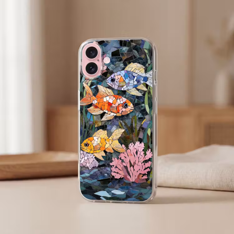 Telefoonhoesje - Vissen - Koraal - Zee - Mozaïek — 3