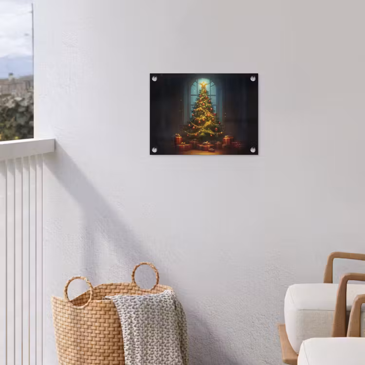 Tuinposter - Kerstboom - Cadeau - Kerst - Winter — 3