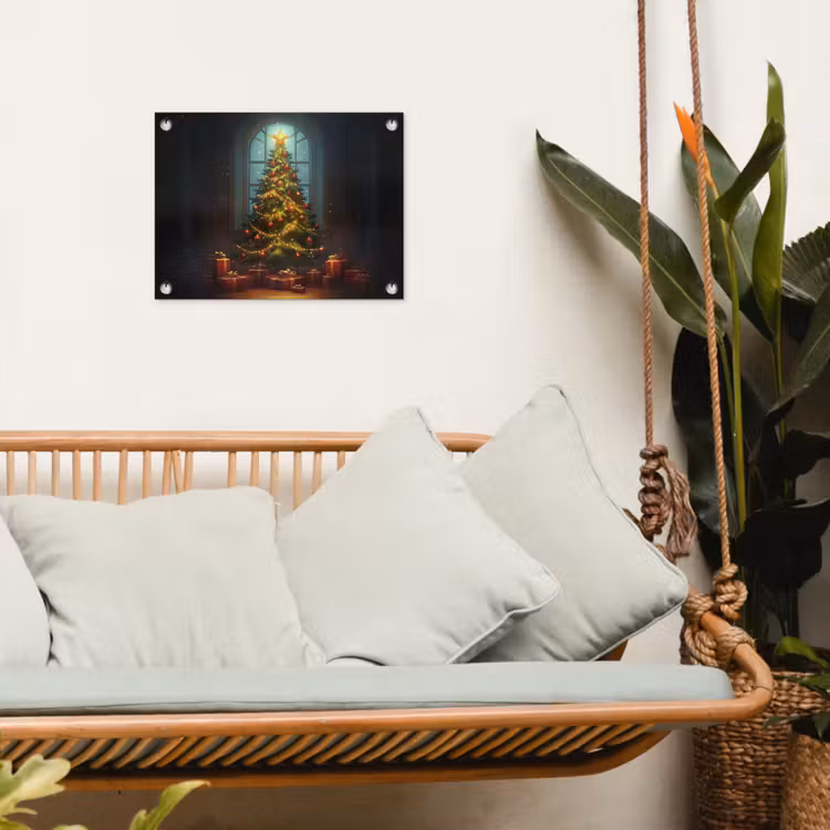 Tuinposter - Kerstboom - Cadeau - Kerst - Winter — 5