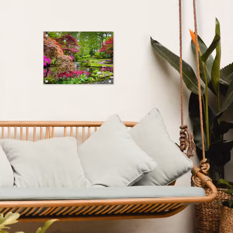 Tuinposter - Kleurrijke Japanse tuin — 5