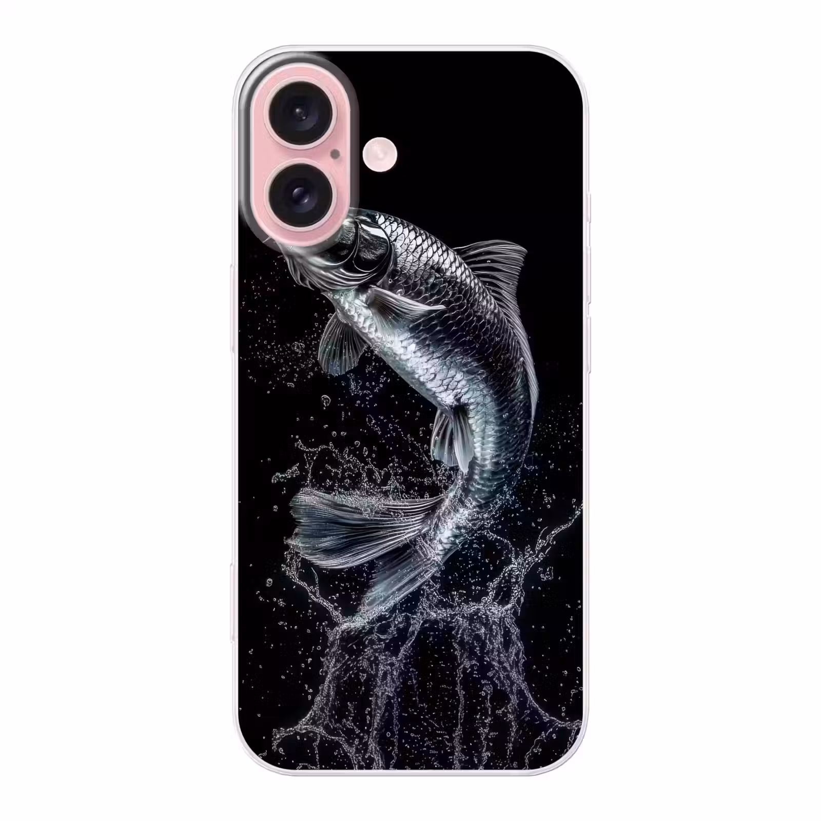 Telefoonhoesje - Vis - Koi - Zwart - Water — 1