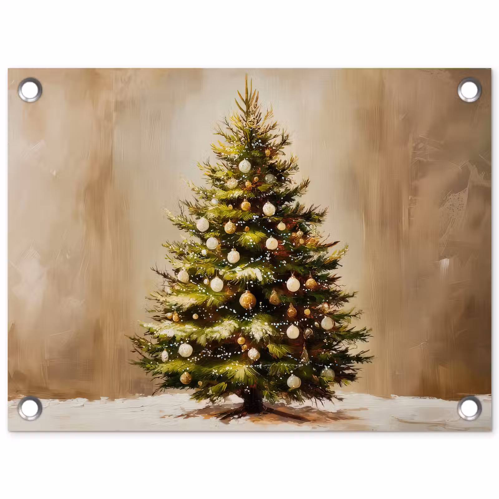 Tuinposter - Kerst - Sfeer - Groen — 1