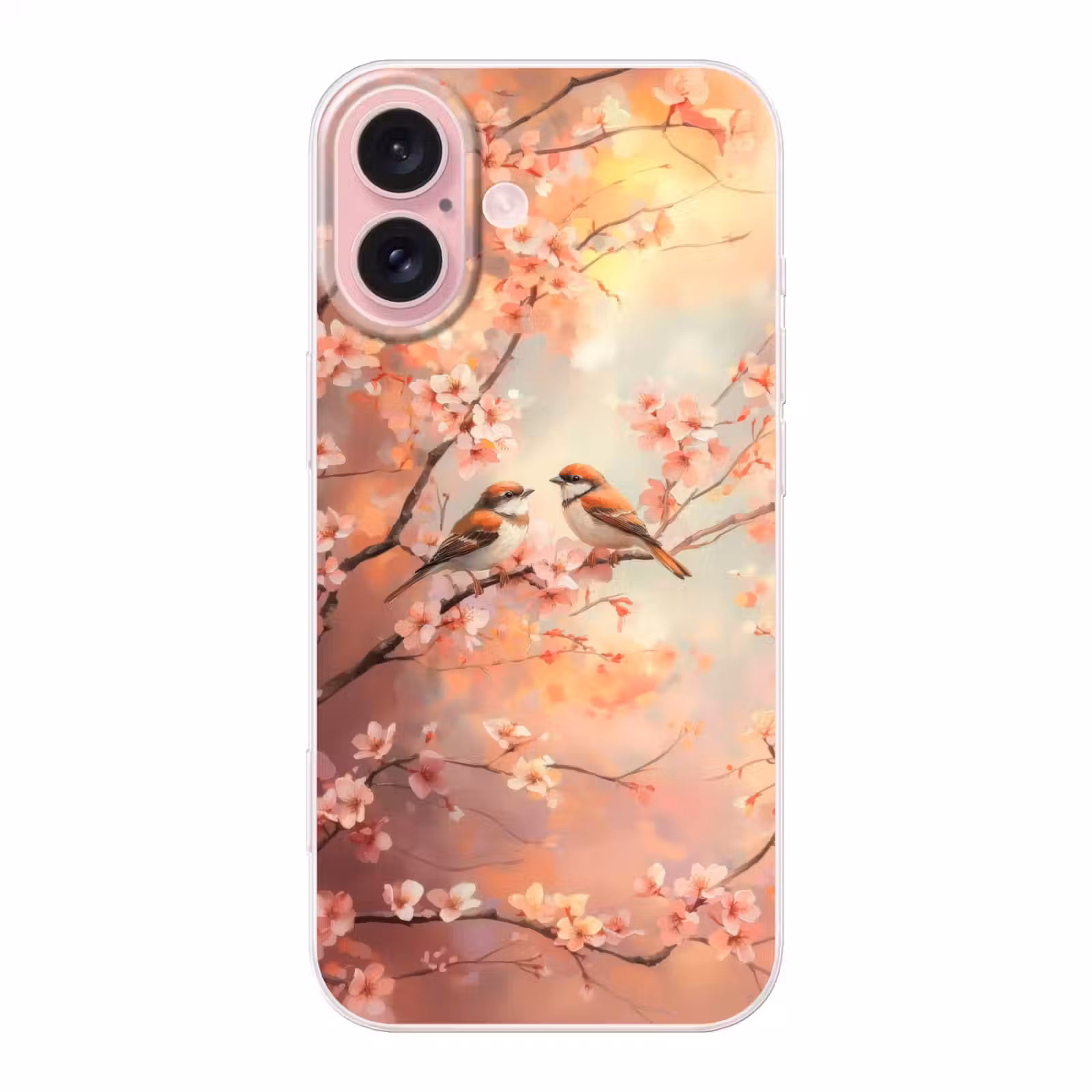 Telefoonhoesje - Vogels - Romantic - Bloesemtak — 1