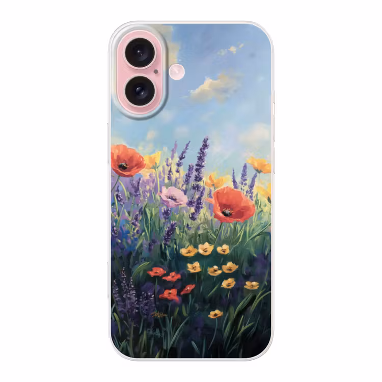 Telefoonhoesje - Weide - Bloemen - Kleurrijk — 1