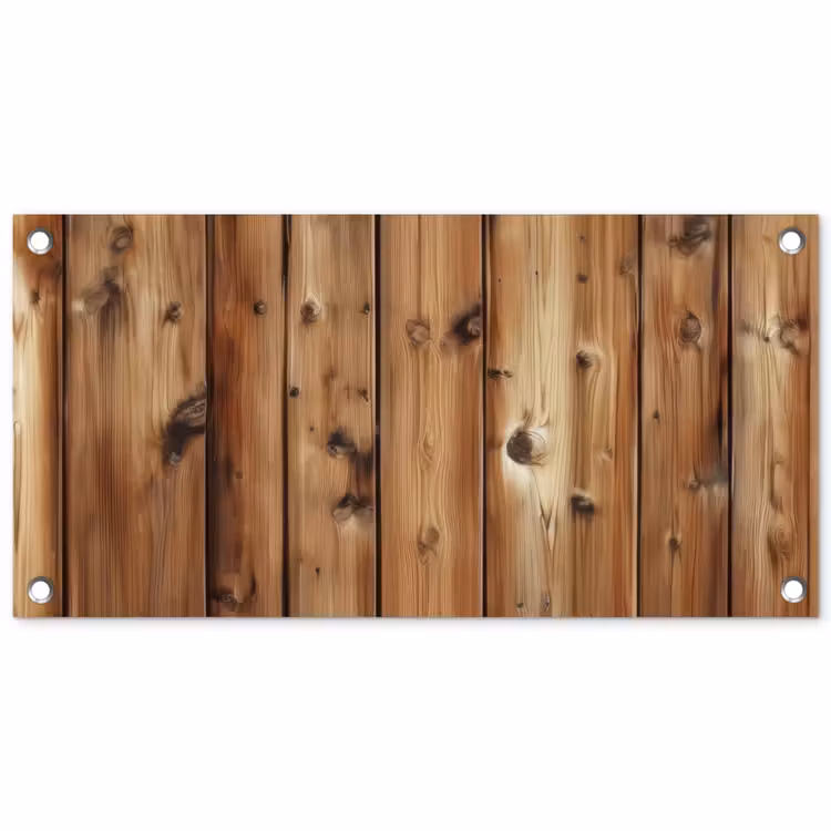 Tuinposter - Hout - Planken - Bruin — 1