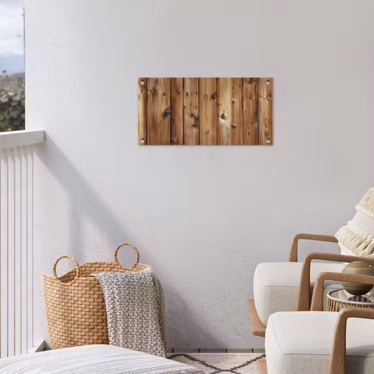 Tuinposter - Hout - Planken - Bruin — 3