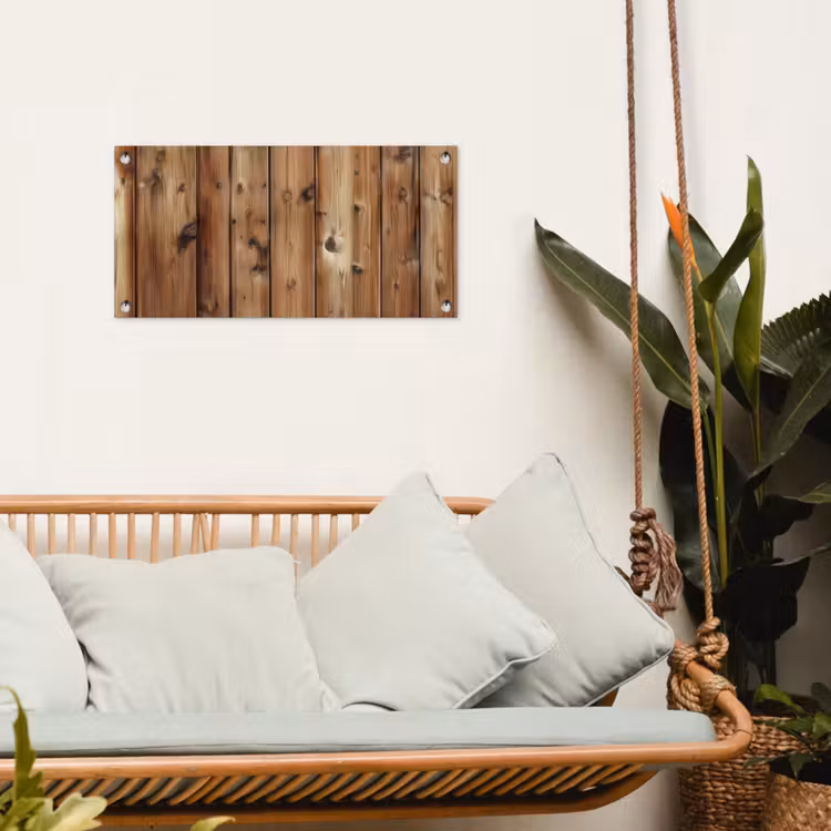 Tuinposter - Hout - Planken - Bruin — 5