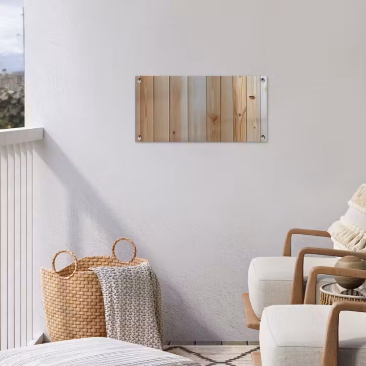Tuinposter - Hout - Planken - Licht — 3