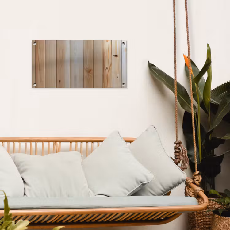 Tuinposter - Hout - Planken - Licht — 5