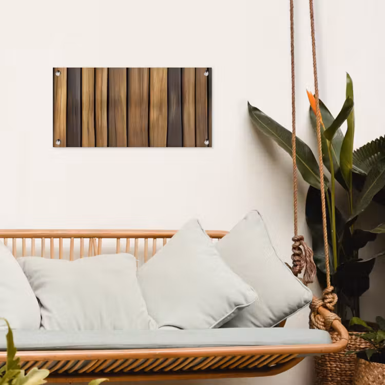 Tuinposter - Hout - Planken - Natuurtinten — 5