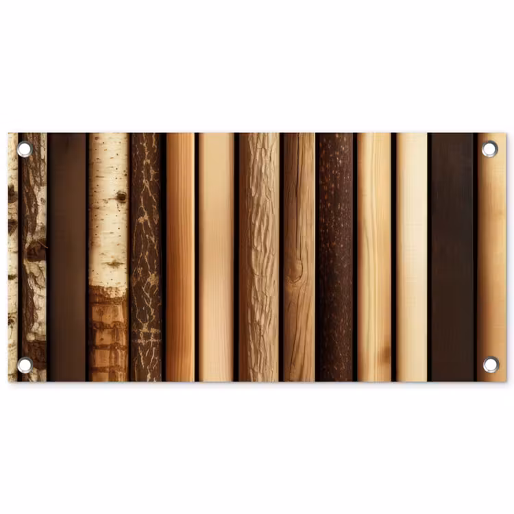 Tuinposter - Hout - Planken - Natuurlijk — 1