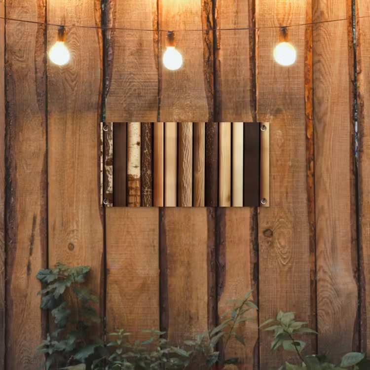Tuinposter - Hout - Planken - Natuurlijk — 2