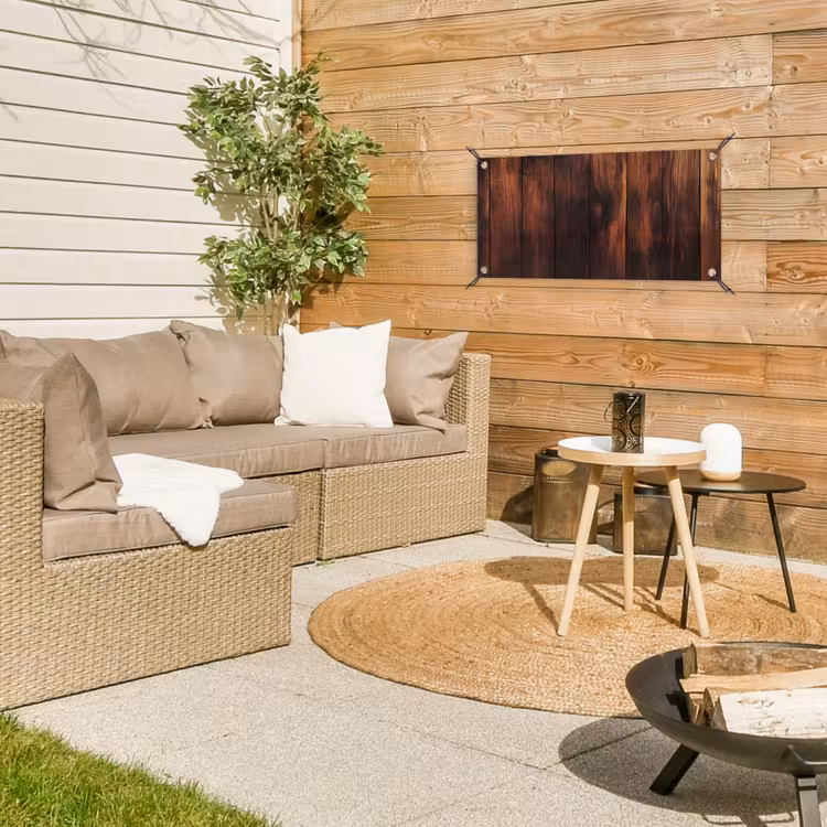 Tuinposter - Hout - Planken - Vintage - Donkerbruin — 4