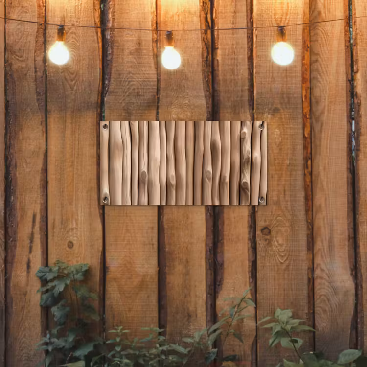 Tuinposter - Hout - Stam - Lichtbruin — 2
