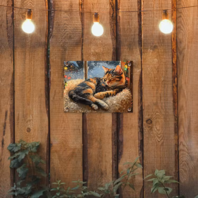 Tuinposter - Kat - Kerst - Winter - Dier — 2