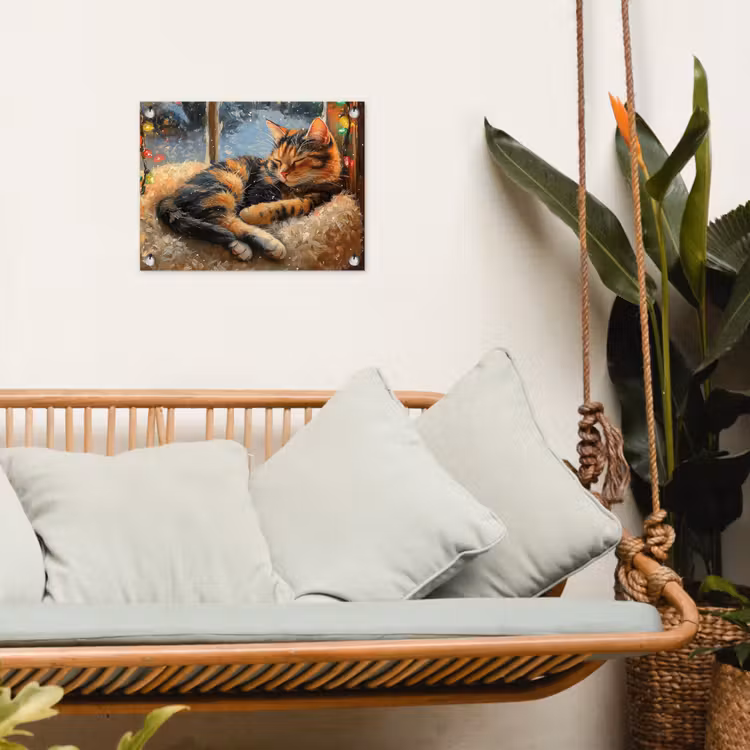 Tuinposter - Kat - Kerst - Winter - Dier — 5