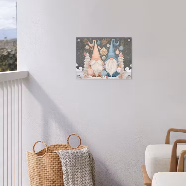 Tuinposter - Kerst - Gnomen - Pastel — 3