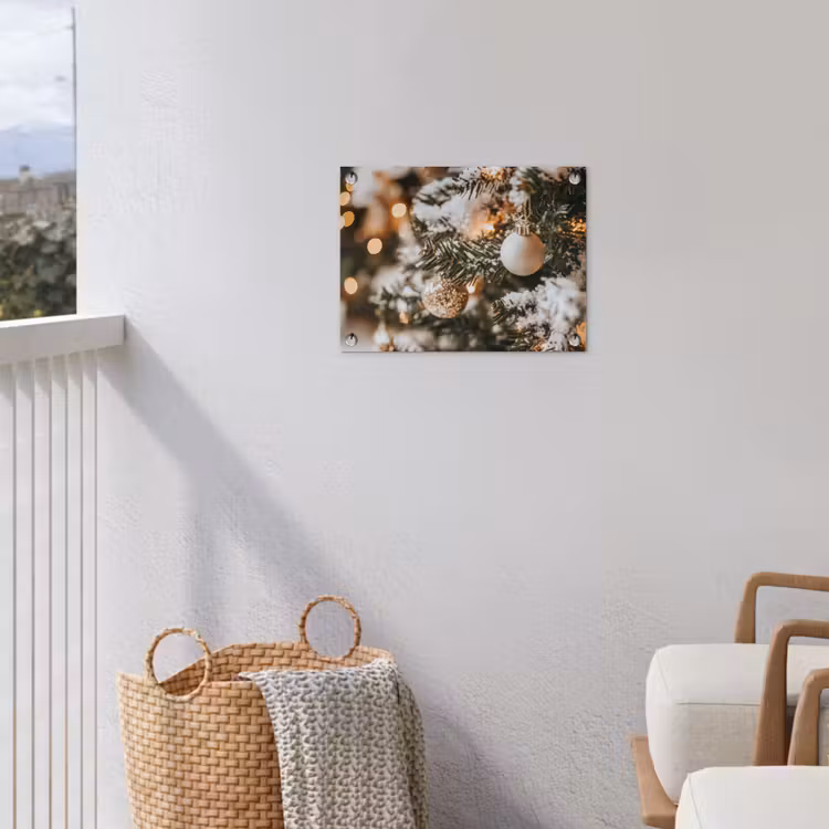 Tuinposter - Kerst - Kerstboom - Winter - Binnen - Sneeuw — 3