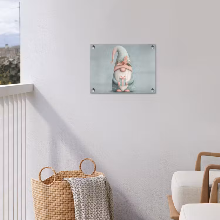 Tuinposter - Kerstgnome - Cadeau - Groen — 3