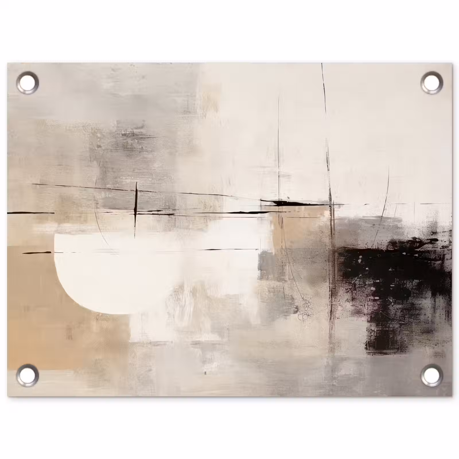 Tuinposter - Abstract - Kunst - Grijs — 1