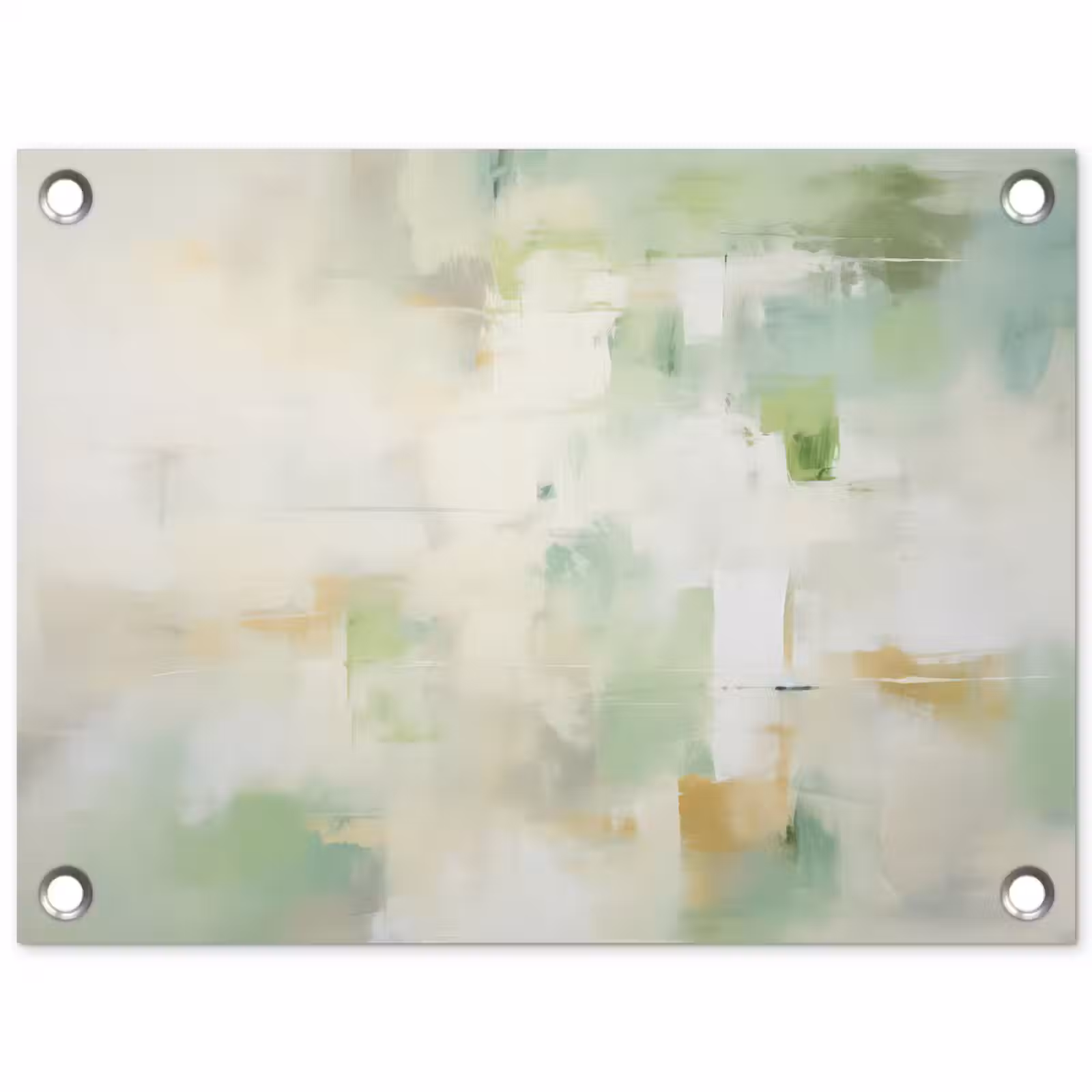 Tuinposter - Abstract - Kunst - Wit - Groen - Modern — 1